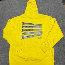 Ariat Rebar Hoodie Mens Large Yellow Construction Beams Workwear Sweatshirt NWOT picture