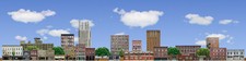 TRACKSIDE BACKDROP #450 Commercial fronts HO Scale picture