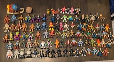 Lot of 92 Imaginext Figures Disney Ninjas MMPR Aliens Cavemen Pirates Weapons picture