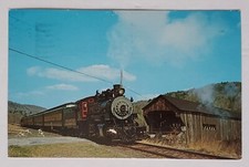 Postcard STEAMTOWN USABELLOWS FALLS VERMONT USA  Steam Trains Post 1975 picture