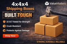 200 4x4x4 Cardboard Packing Moving Shipping Boxes Corrugated Box Cartons 100 % picture