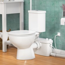 Macerating Toilet System with 500W Pump Upflush Dual Flush Toilet for Basement picture