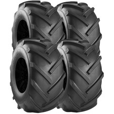 (QTY 4) 14x4.50-6 Carlstar Super Lug 41A3 Load Range A Black Wall Tires picture
