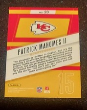 Panini 2017 Absolute Football Patrick Mahomes II Rookie Roundup #20 Red Spectrum picture