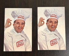 Vintage Lot of 2 Oscar Mayer Little Oscar Promo Photo Cards One Signed Autograph picture