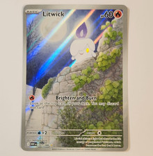 Pokemon TCG Litwick 101/086 Sv: White Flare English Holo Full Art 2025 HP60 picture