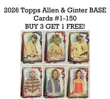 2026 Topps Allen & Ginter BASE Cards #1-150 You Pick (BUY 3 GET 1 FREE) picture