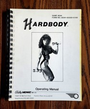 Hardbody Bally Midway Pinball Operating Manual 1987 Vintage Classic Original #10 picture