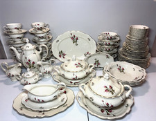 89pcs Rosenthal Selb Bavaria Pompadour Moss Rose 10 Place China Set Germany NOS picture