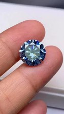 CERTIFIED 2.50 Cts Royal Blue Diamond Round Cut  VVS1 D Grade Excellent Gemstone picture