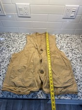 Vintage 1930’s 40’s Hettrick MFG Co Half Moon Hunting Vest Workwear picture