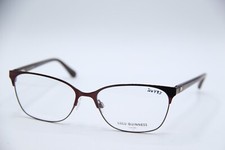 NEW LULU GUINNESS L212 BURGUNDY B:39 AUTHENTIC DESIGNER FRAMES EYEGLASSES 57-17 picture