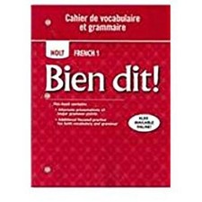 Bien dit: Cahier de vocabulaire et grammaire Level 1A/1B/1 - Paperback - GOOD picture