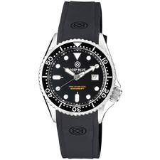 Deep Blue 41mm Pro Sea Diver 200 Quartz Silicone Strap Watch picture