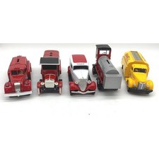 Ertl SpecCast Texaco Shell Diecast Truck Bank Lot 5pc Multi Color Metal Replicas picture