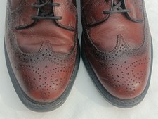 Vintage FLORSHEIM IMPERIAL 75676 Brown Kenmoor Wingtip Dress Shoes US 9.5  picture