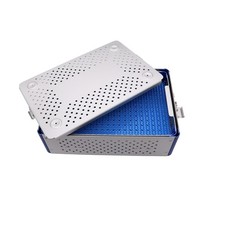 1pc Aluminum Sterilization Tray Case for General Purpose Surgical Instruments-US picture