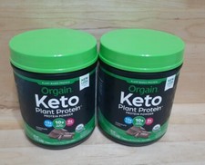 2pk Orgain Keto Plant-Based Protein CHOCOLATE Powder Keto Friendly Organic 15.5z picture