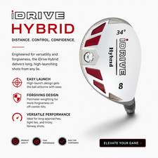 iDRIVE Hybrid iRON Wood Golf Clubs (CHOOSE) 1 2 3 4 5 6 7 8 9 PW SW LW  picture