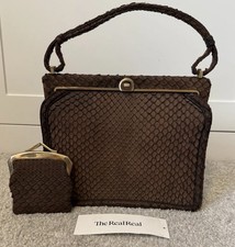 Loewe Vintage Python Bag - Brown - Late 1950s-Early 1960s - Amazing + Authentic picture