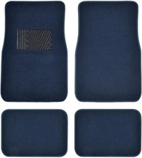 BDK Premium Blue Carpet Floor Mats for Cars  Universal Fit Interior 4Piece Ca... picture