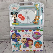 Phidal Disney Baby Activity Book w/ Magnetic Drawing Kit Learn Write Sketch -NEW picture