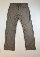 prAna Men’s Taupe Slim Fit Nylon Stretch Pants 30W Straight Leg Hiking Gorpcore picture