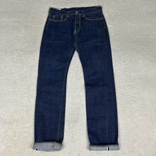 Studio D'Artisan Jeans Mens 32x32 Blue SD-D07 Selvedge Button Fly SDA Japan picture