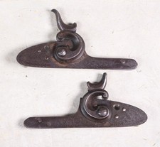 Antique Pair Engraved Percussion Lock Plates & Hammer Mechanisms picture