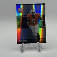 2003 Donruss Elite - Rookie Andre Johnson #130 /500 RC Texans Miami picture