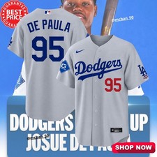 WELCOME  Josue De Paula #95 Los Angeles Dodgers Print Remake Baseball Jersey picture