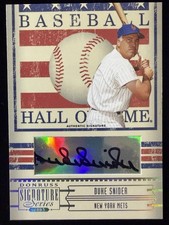 2005 Donruss Signature Series Hall of Fame Signatures Duke Snider Autograph Mets picture