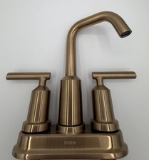 Moen Gibson 2 Handle Centerset Bathroom Faucet 6150BZG - Bronzed Gold picture