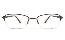 Flexon Eyeglasses Frames HEPBURN 505 Purple Rectangle Half Rim 51-18-140 picture