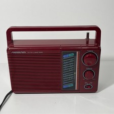 Vintage 1980s SOUNDESIGN Maroon AM FM Radio Player #2216BUR Tested  picture