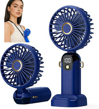 Mini Handheld Folding Fan Portable Desk Fan USB Rechargeable Cooling Fan picture