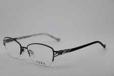 NEW TURA R564 GUN GUNMETAL IVORY MARBLE AUTHENTIC EYEGLASSES 52-17 picture