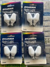 SYLVANIA NIGHT LIGHT APPLIANCE LIGHT BULB 7 C7/W/BL (8-PIECES) picture