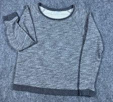 Everlane Sweater Pullover Womens Small Gray Raglan Crewneck Knit picture