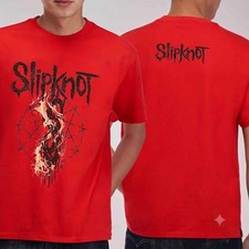 Slipknot Wembley Stadium Tour T Shirt London UK Sept 28 2026 2027 Two Sided Red  picture