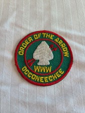 Order of the Arrow Vintage Occoneechee Lodge 104 R-4 Patch Round OA / BSA picture