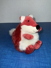 Vintage Jellycat Puffball Fox Stuffed Animal HTF Hard To Find Rare Fluffy picture