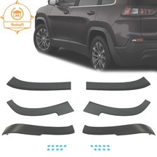 Rear Wheel Arch Fender Flare Molding Trim 6 PCS for 2014-2023 Jeep Cherokee picture