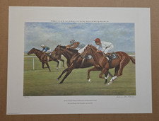 1979 Richard Stone Reeves Print, Shirley Heights Wins Irish Derby, 300/750 picture