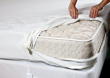 TOP SELLER Bed Bug PROTECTOR Soft Lux FABRIC ~ Allergen Zippered MATTRESS COVER picture