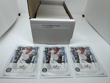2011 Bowman Prospects Bryce Harper #BP1 (RC) 3 Sets 1-110 Washington Nationals picture