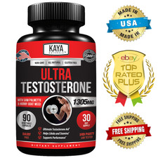 Natural Testosterone Booster 90ct Magnesium Zinc Tribulus Horny Goat Weed picture
