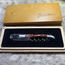 Rare Frank Sinatra Waiter's Knife Corkscrew Wood Signature Box Wine Collectible picture