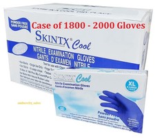 Nitrile Examination Gloves Powder-Free Skintx Cool Blue (Case of 2000) picture