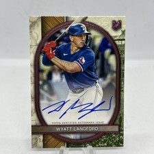 2025 Topps Museum Collection - Archival Auto Pink Wyatt Langford #AA-WL 23/99 picture